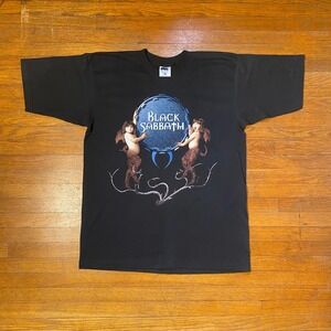 1999 Black Sabbath Reunion Tour T Shirt Black XL Men's Graphic Tee Deadstock